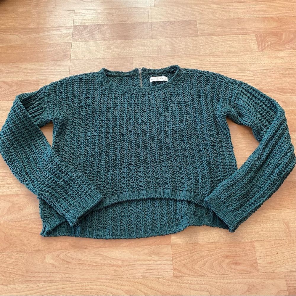 Abercrombie Green Knit Sweater